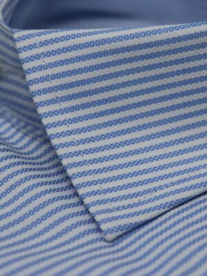IMG_6222 Camicia a righe strette celesti 029 | Regular fit