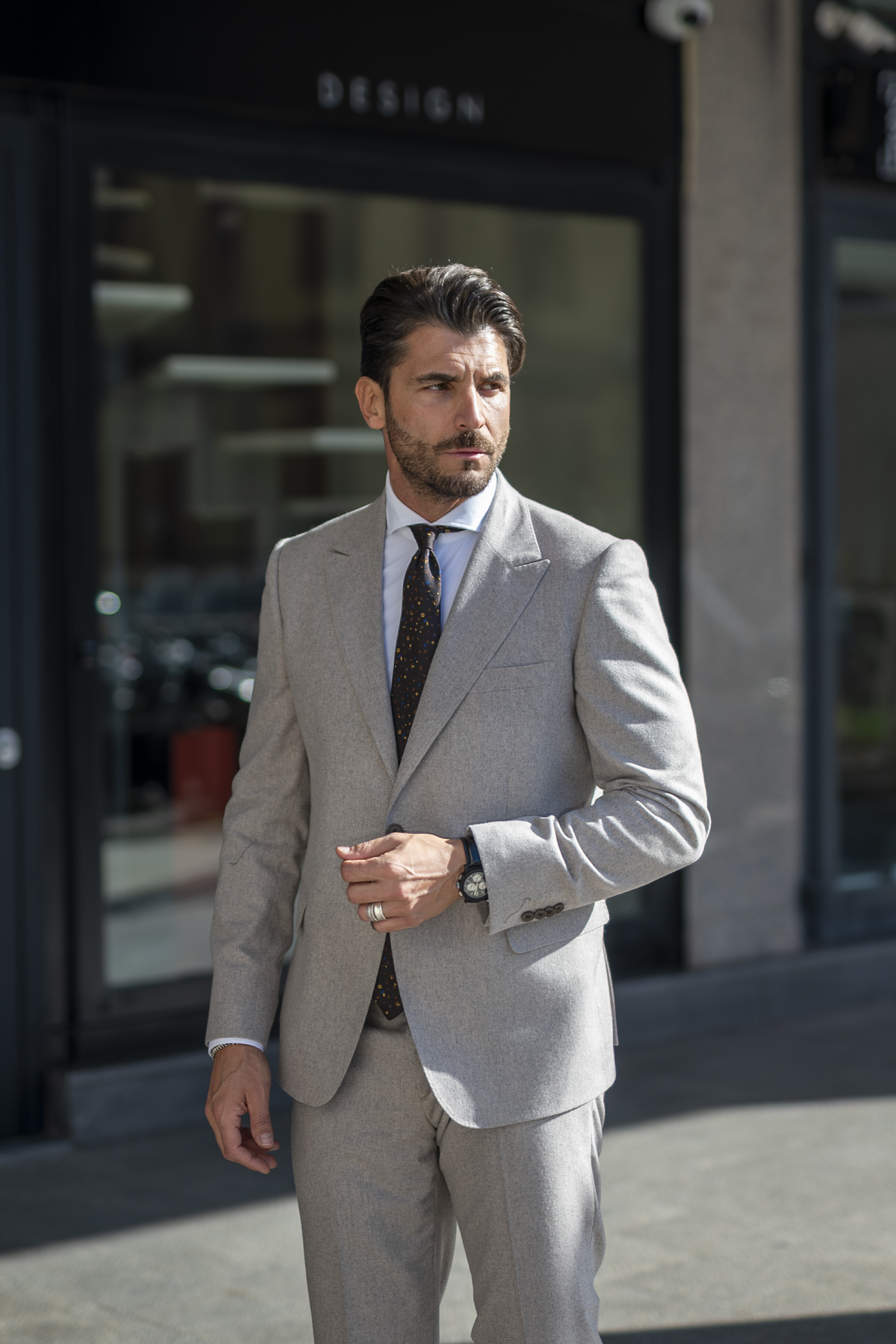 Abito Romantico Beige | Drop 7 | Collezione autunno inverno - immagine 2