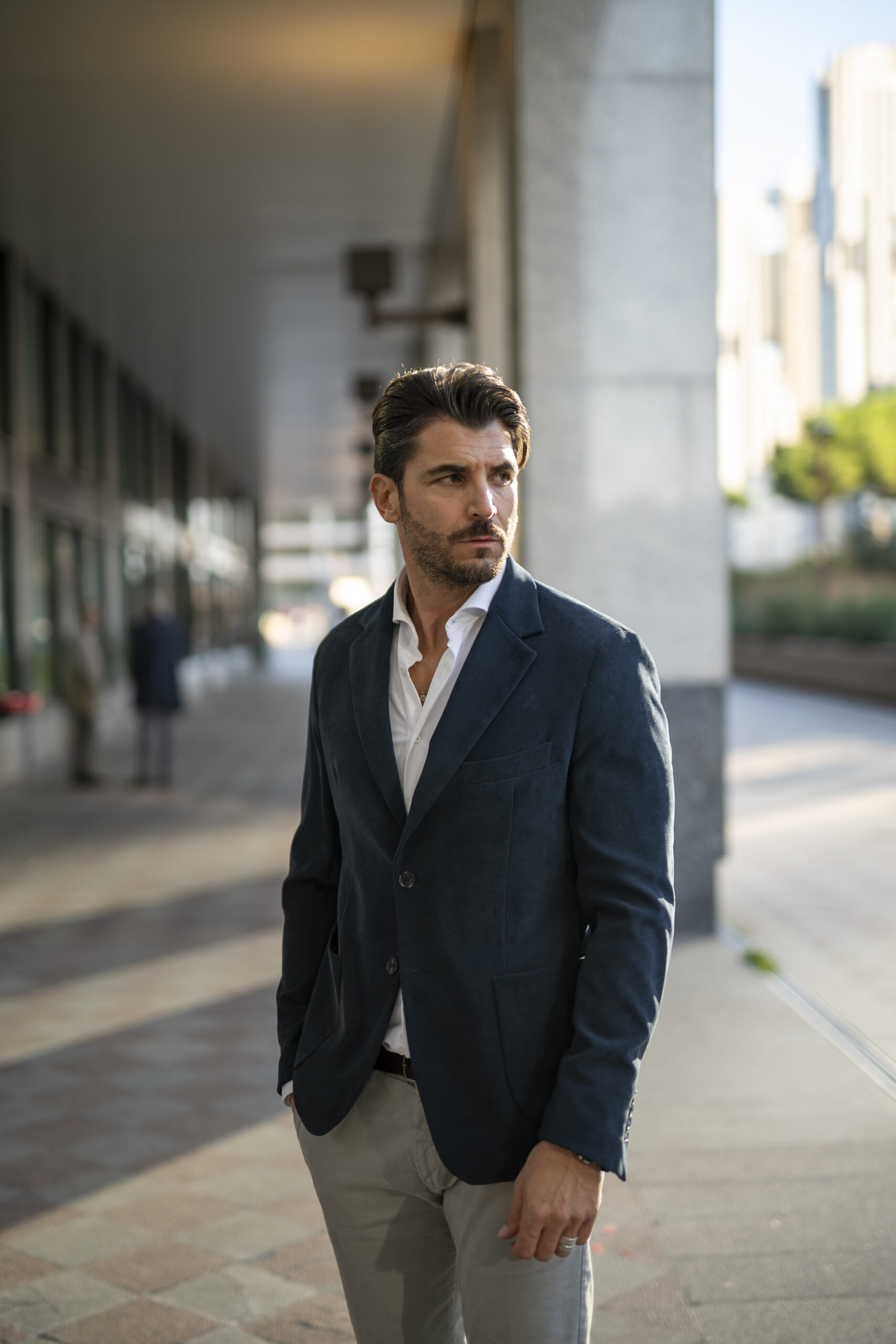Giacca Velvet Blu| Regular fit | Collezione Autunno Inverno