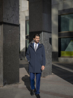 _NKM0270 Trench Dublin Blu | Regular Fit | Collezione Autunno Inverno